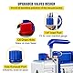 VEVOR 3CFM Vakuumpumpe,1/4 HP Vakuumpumpe Unterdruckpumpe, 220 V Unterdruckpumpe Vakuumgeräte Pumpe, 50HZ Unterdruckpumpe Vakuumgeräte Pumpe