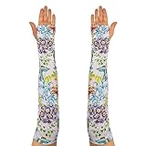 TUYUU Farmers Gardening Sleeves for Women - Thorn Proof, Cooling Protective Sleeves for Garden & Farm Arms, Sun Protection (Floral#5)
