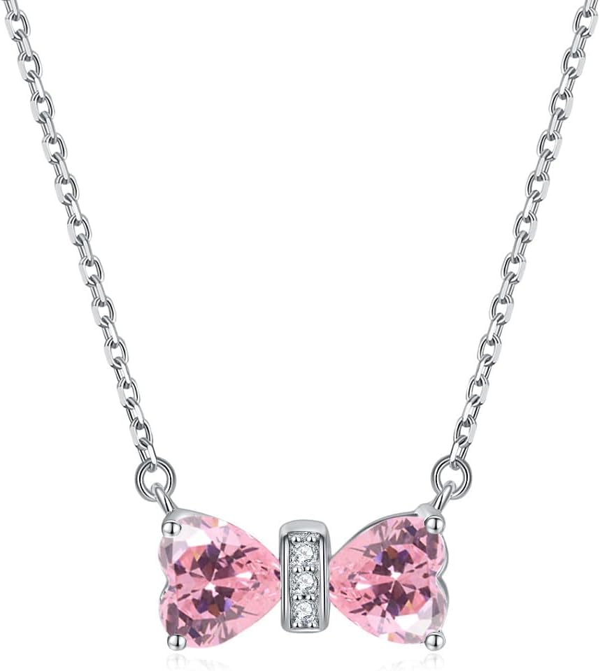 Bijoux pour femmes en argent sterling et pierres de naissance au design nœud raffiné