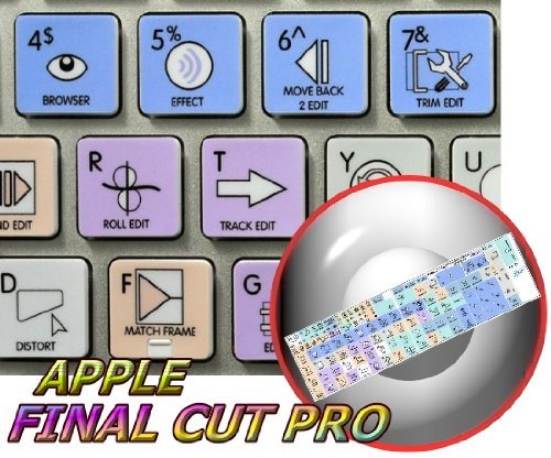 APPLE SIZE KEYBOARD STICKER APPLE FINAL CUT PRO GALAXY SERIES