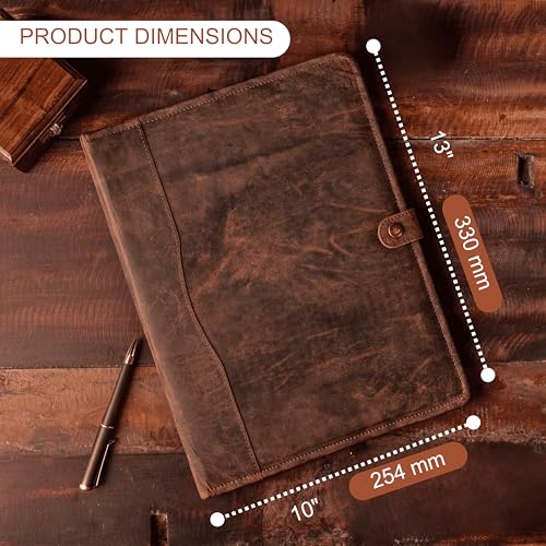 leather portfolio leather binder with pen leather portfolio for men and women leather padfolio leather folder portfolio binder business portfolio men and women