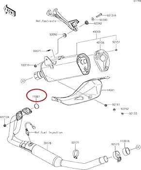 Amazon.com: 2 PCS Exhaust Manifold Gasket Seals 11061-1249