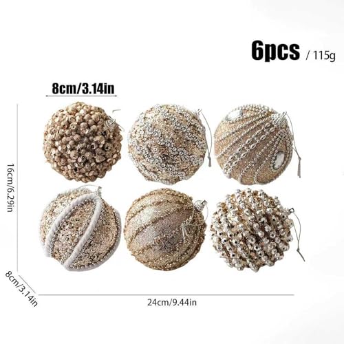 6 Boules de Noël Décoratives incassables pour un sapin sans risque - 3