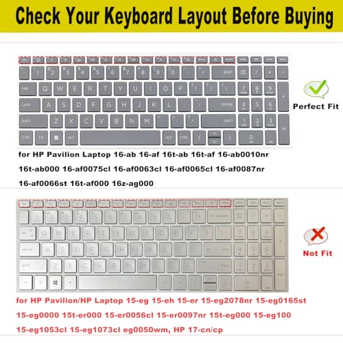 Protector de Teclado para HP Pavilion Laptop 16 miniatura 2