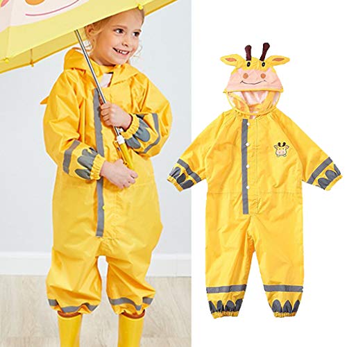 LEIPUPA Casaco de Chuva Conjunto Cartoon com Capuz para Chuva de Primavera E Verão Impermeável - S a