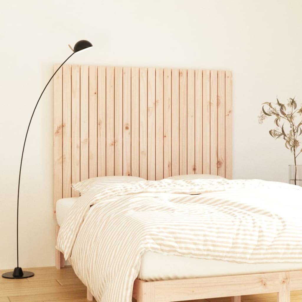 824968 Testiera da Parete 140x3x110 cm in Legno Massello di Pino Testata in Legno,Testata Letto Matrimoniale Muebles Dormitorio Spalliera Letto Testiere per Letto Matrimoniale