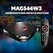Infomir MAG 544 W3 4K Wi-Fi Linux TV Box 2023 Built-in Dual Band 2.4G/5G + Bonus MAG Luminous Remote