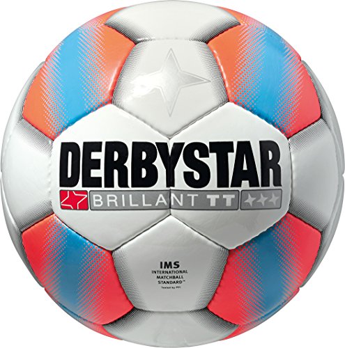 Derbystar Pallone da calcio Brillant TT, Bianco