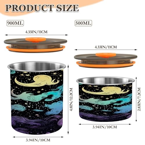 Recipiente Hermético de Café Acero Inoxidable 900 ml miniatura 2