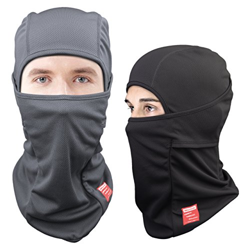 Dimples Excel Balaclava Motorcycle Tactical Skiing Face Mask Black Gray