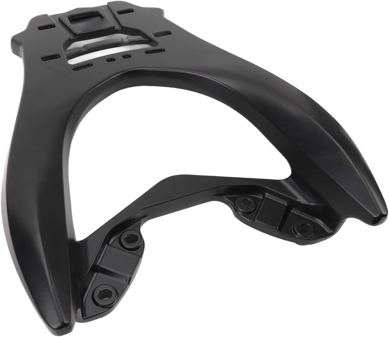 Luggage Rack Cargo Carrier Extender Bracket for Nmax155 2020-2023 Black Aluminum Alloy Rear Shelf with No Drilling Installation