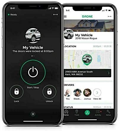 Miniatura 4 de Compustar RFX-2WT12-SS 3 millas 2 vías LCD RF control remoto + DR-X1 LTE Drone Mobile