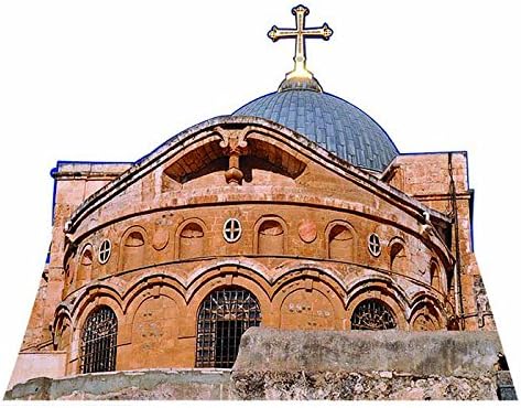 H13091 - Recorte de cartón de la iglesia del Santo Sepulcro