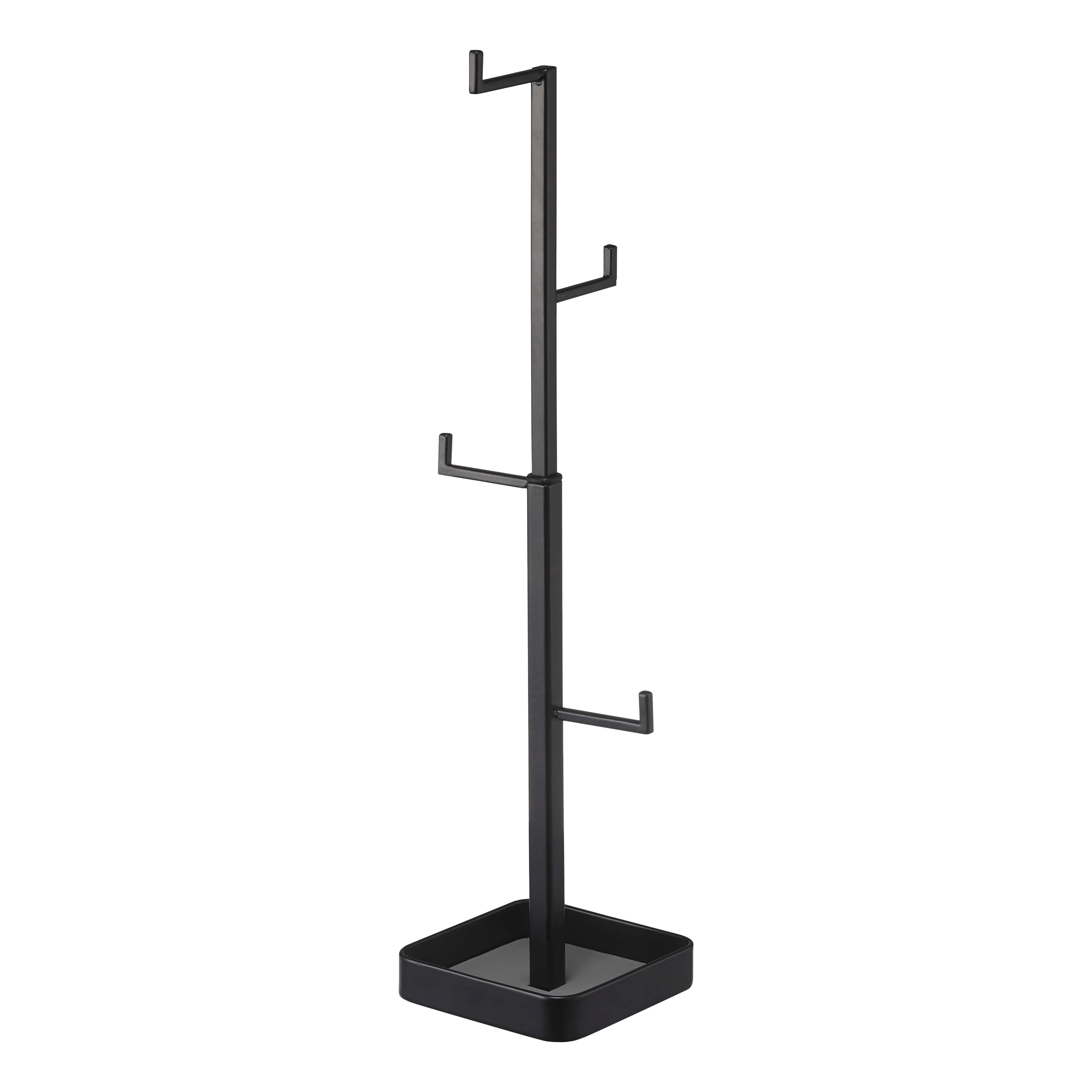 Yamazaki Home Tower Jewelry Display Stand Accessory Tree Organizer For Rings Necklaces Watch Earrings Or Glasses Storage - Steel