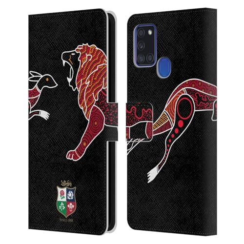 Coque Samsung Galaxy A21s British and Irish Lions protection cuir