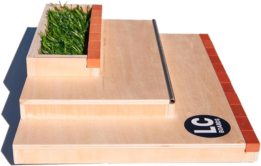 LC Boards Fingerboard 3 Block Plaza RAMP Wood