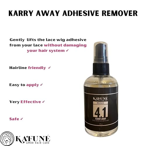 Miniatura 3 de Kafune Amor - Removedor de pegamento y adhesivo para pelucas, 4 onzas, encaje transparente, encaje HD, pelucas frontales de encaje