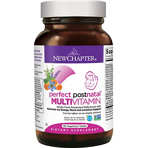 New Chapter Postnatal Vitamins, Lactation Supplement With Fermented Probiotics + Wholefoods + Vitamin