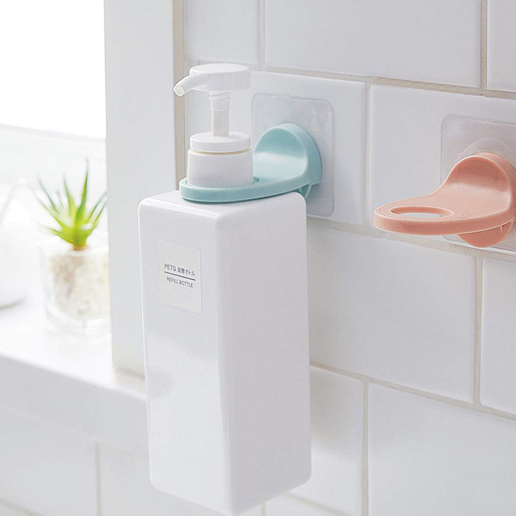 Cabilock 4pcs Wall-mounted Plastic Storage Holder for Bathroom No Damage Humidity Resistant Shower Gel Organizer in Dark Easy to Install -bearing Shelves for Bath Products