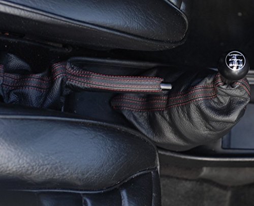Redlinegoods Shift Boot Compatible With Porsche 911 Carrera 1984-89. Red/Black Thread #TOP4