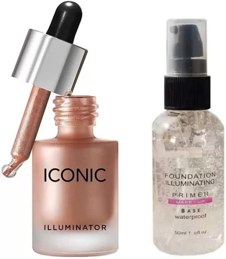 Plethora Illuminator Liquid Highlighter (Shine) & Illuminating Primer (2 Items in the set)