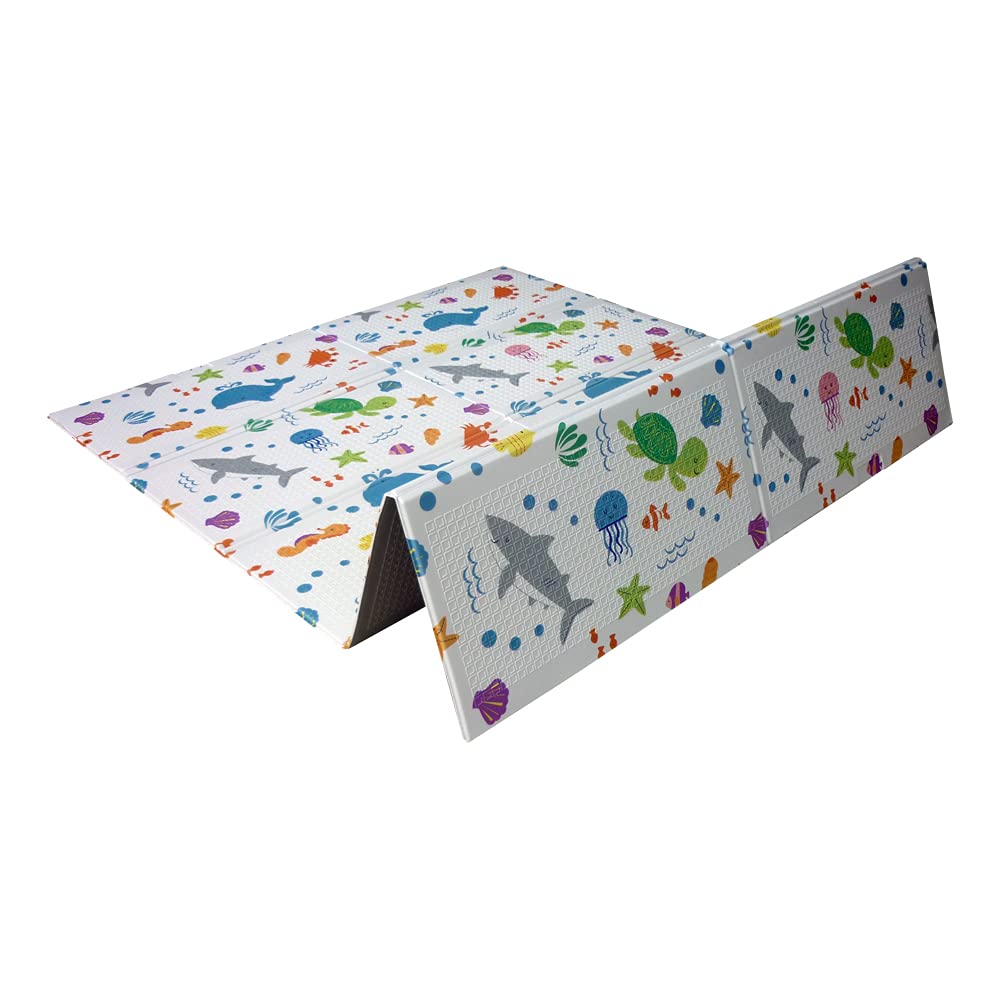 Tappeti Gioco Bambini 200x150x1cm,Tappeto per Bambini Pieghevole Tappetino Schiuma Pavimento Antiscivolo su Entrambi i Lati Portatile Impermeabile