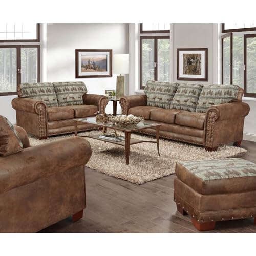 Sillón tapizado color teal con reposabrazos miniatura 7