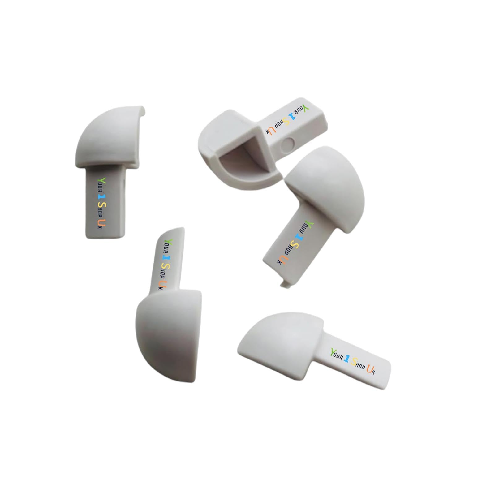 White Corner Tile Trim Pieces, Plastic External Corner, Plastic Round Edge Corner Pieces for Edge Tile Trim ETR Trim Bathroom and Kitchen Available in 6mm & 8mm &10mm &12mm Pack of 5 (White, 10mm)