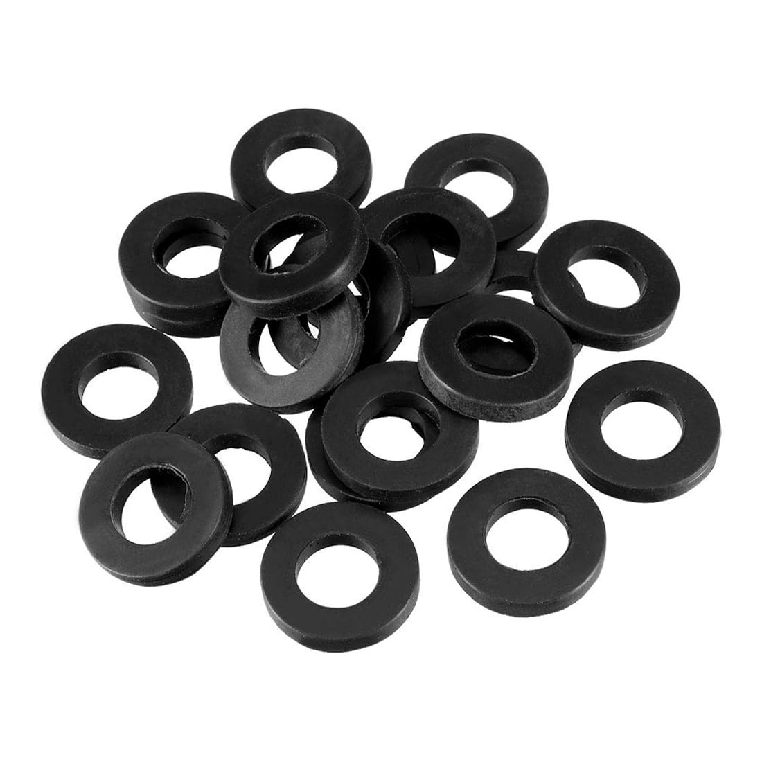 ROWORKX Rubber Flat Washers 19mm OD 10mm ID 3mm Thick for Faucet Pipe 20Pcs