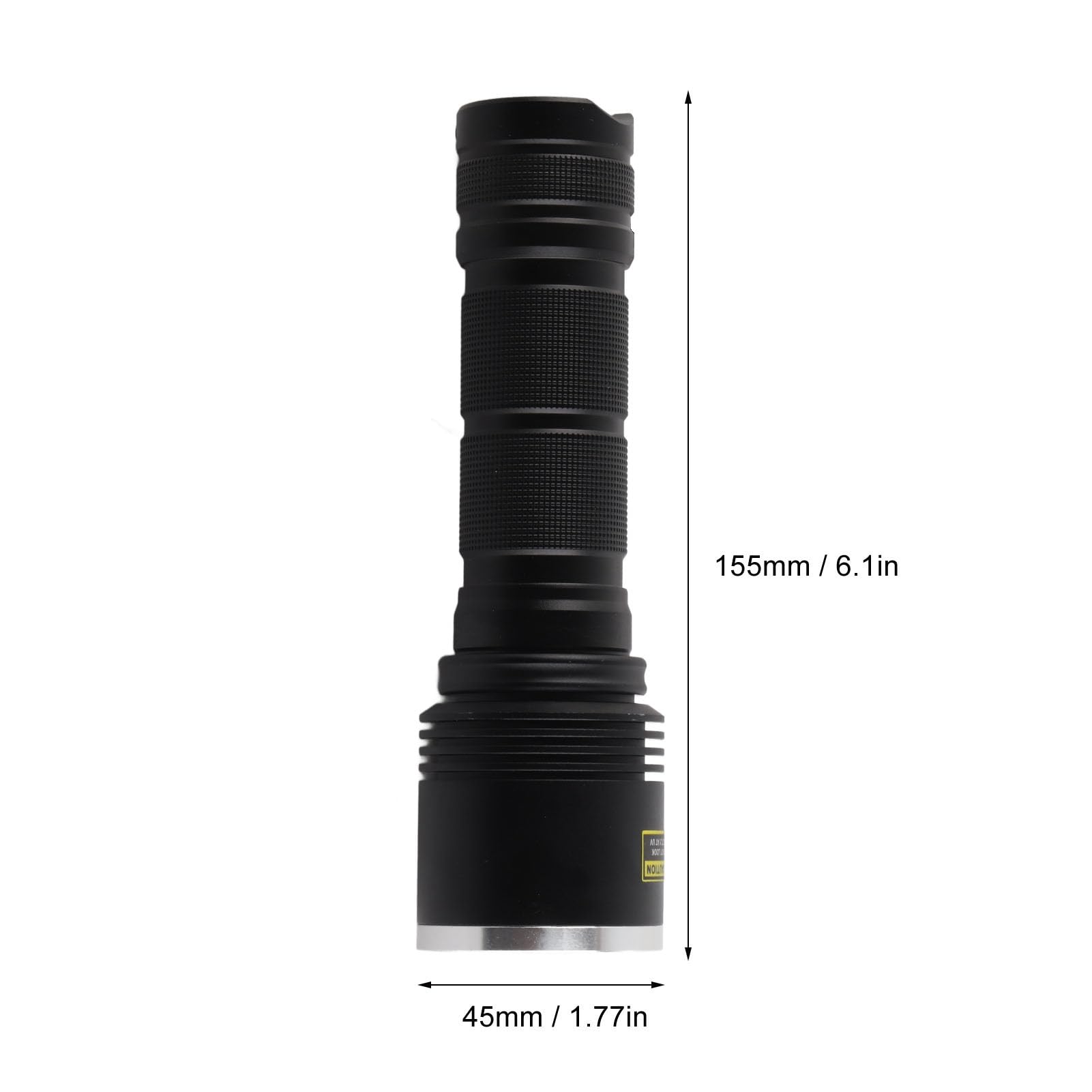 Latarka UV LED 365 nm, czarna latarka świetlna, powłoka ze stopu aluminium, latarka ultrafioletowa 40 W 1800 mW, odpowiednia latarka kempingowa UV, wykrywanie biżuterii w