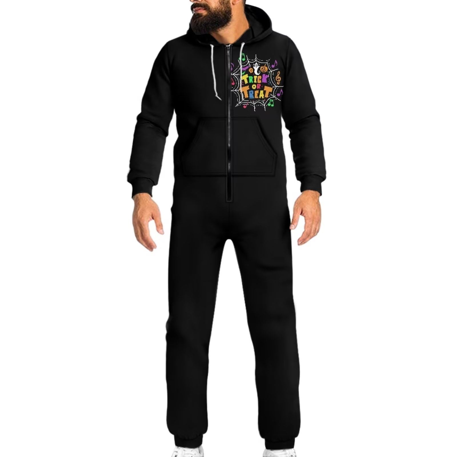 COEQINE Pigiama invernale da donna a maniche lunghe tutine da notte con tasca morbida cerniera abbigliamento taglie S - 4XL