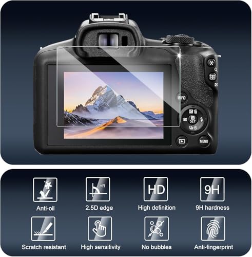 Image of M.G.R.J Tempered Glass Screen Protector for Canon EOS R100 / EOS R10 Camera