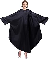 Vista 4 de TOPTIE Bata de peluquero con mangas para peluquería unisex ligera