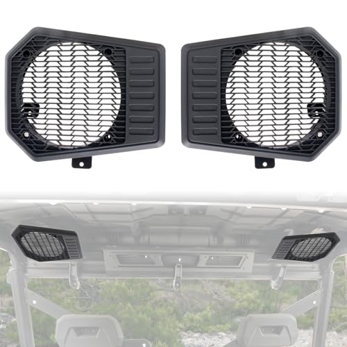 CPOWACE Pair Rear Roof Speakers Pods Compatible with Polaris Ranger XP/Crew 1000/Crew 2020-2025 Speaker Holders Accessories,for 6.5