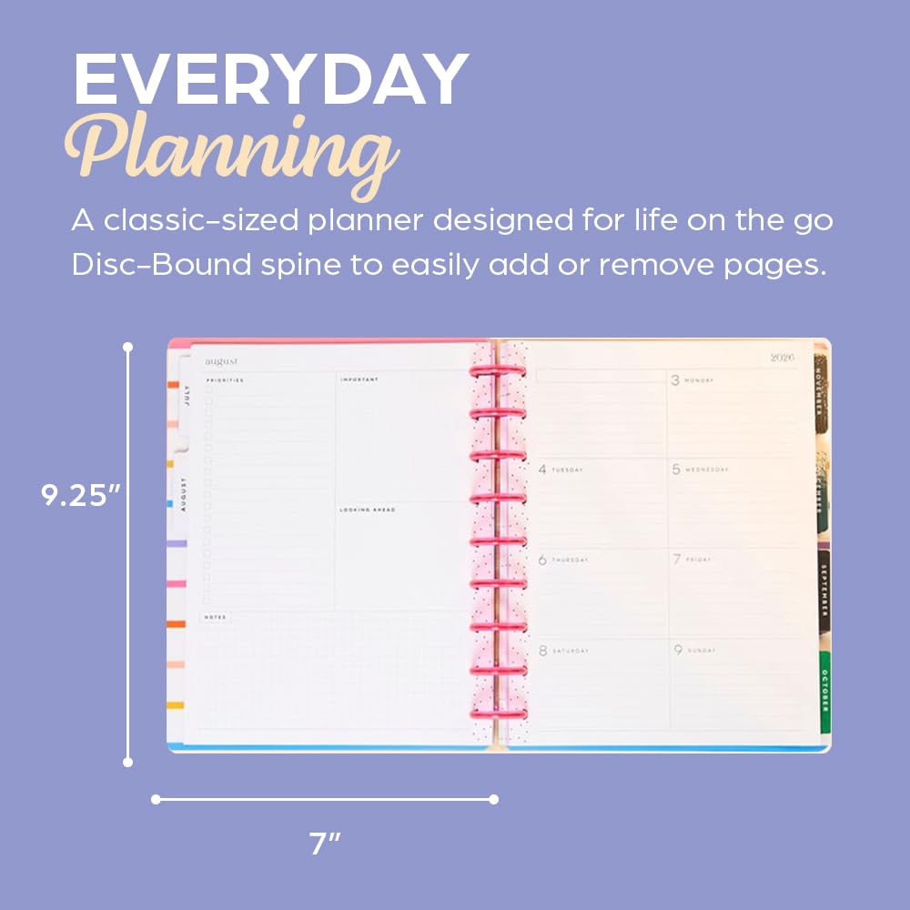 Amazon.com : Happy Planner Peanuts Disc-Bound 12-Month Academic