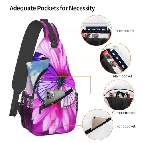 Bolso bandolera negro estilo casual para hombre y mujer miniatura 4