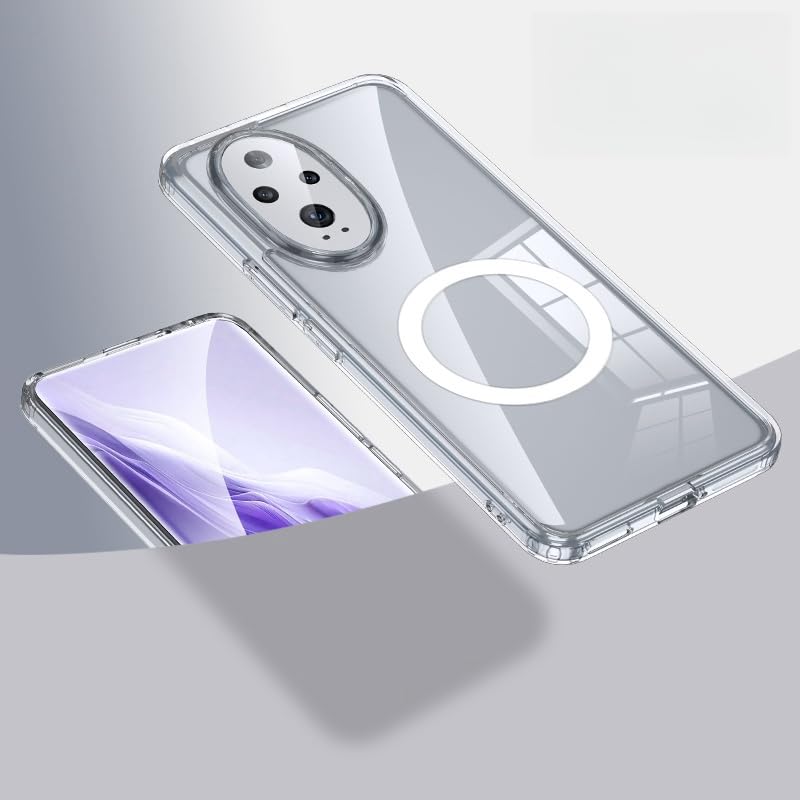 BRAND SET for Honor 200 Case, Ultra-Thin TPU Frame, With Magnetic Ring for Wireless Charging & Car Mount, Designed for Honor 200 - Clear