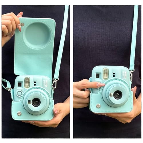 Funda cámara Fujifilm Instax Mini 13 verde con álbum miniatura 6