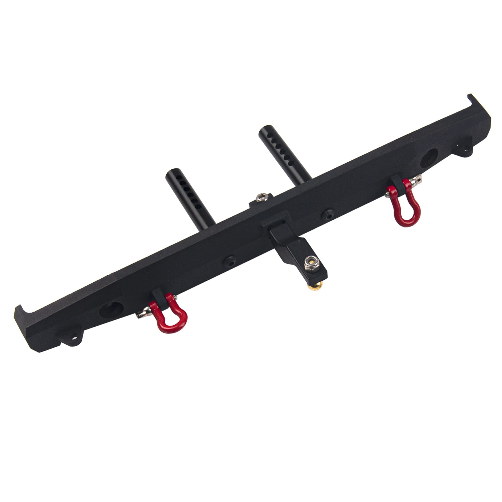 RC Model Metal Rear Bumper With Lights & Shackles – Compatible With Traxxas TRX-4, Axial SCX10, SCX10 II (1/10 Scale) - View #4