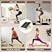 2-in-1 Professional Wooden Balance Board & Slant Board, Four Adjustable Incline Board and Calf Stretcher, Stretch Board for Knees Ankle Heel Feet Leg