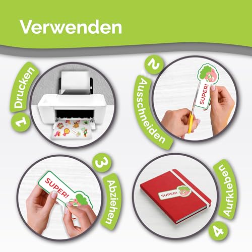 Hochwertiges bedruckbares Vinyl-Aufkleberpapier – 34 Blatt – A4 – matt – Wasserfest – für Laser- und Tintenstrahldrucker geeignetes Vinyl-Aufkleberpapier – kompatibel mit Cricut (34)