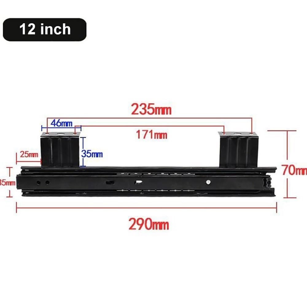 Prowadnice do szuflad, Prowadnice szuflad, szyny, prowadnice na klawiaturę(290mm(12inch))