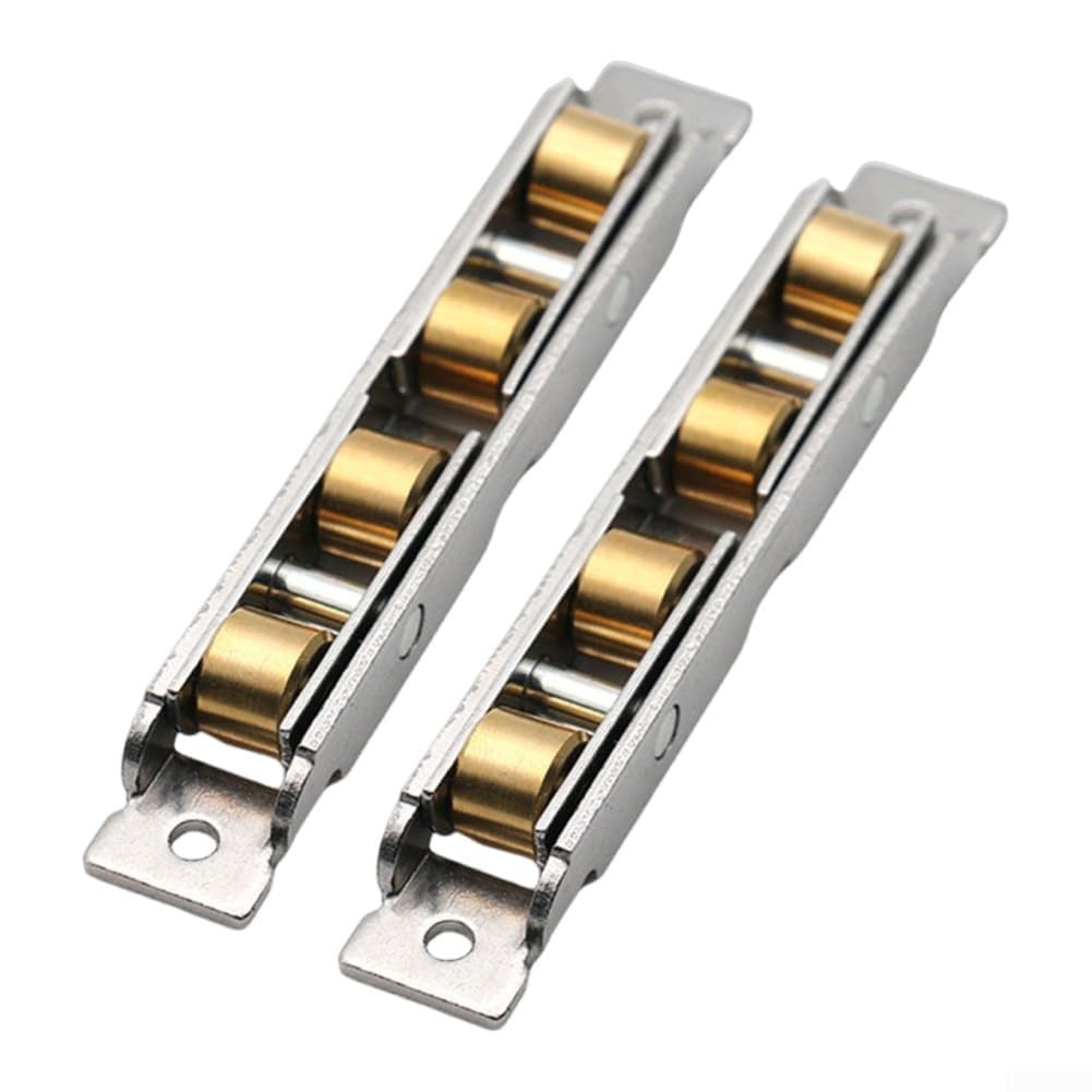 FDEFIRTFG Furniture door rollers, Rollers Stainless Steel Silent Bearing Window for Furniture Hardware Glass Doors Aluminum Windows(B)