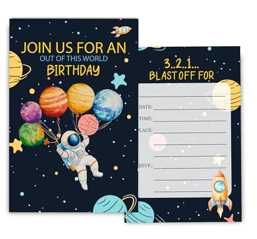 Fablus Outerspace Birthday Invitations