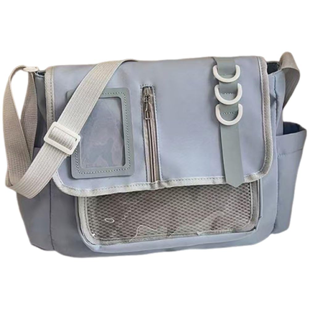 Fituenly Ita Bag Crossbody, Japanese School Messenger Bag, Pin Display Bag, Cute Messenger Shoulder Bag for Women Girls Tote Bag