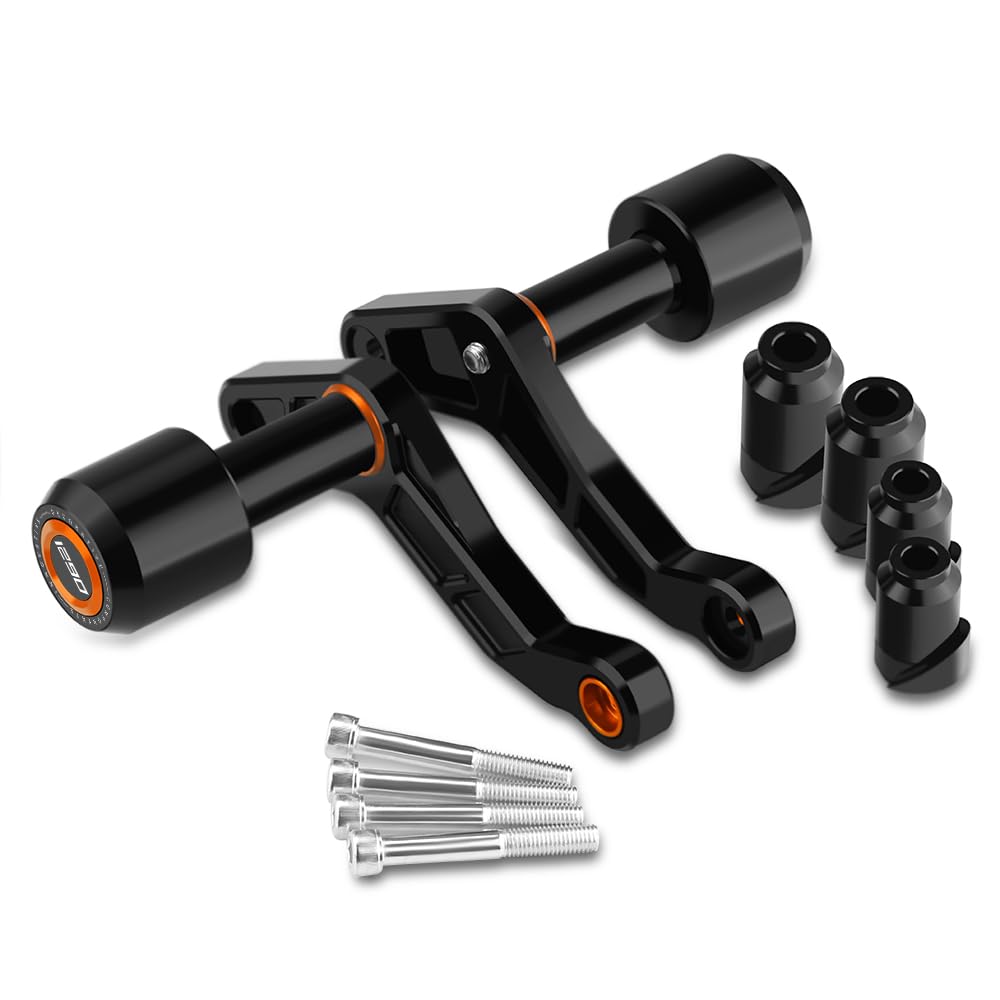 Modeer Motorrad Sturzpads Kompatibel mit K.T.M 1290 Super Duke R/RR 2020 2021 2022 2023 Rahmen Slider Sturzschutz superduke 1290 r/rr zubehör (orange)