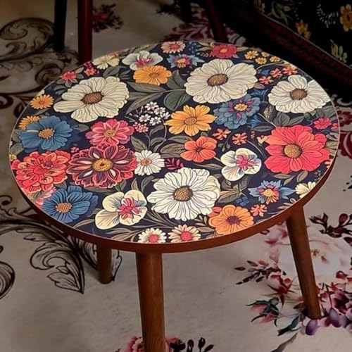 Petite table ronde en bois moderne table d'appoint de jardin - 8