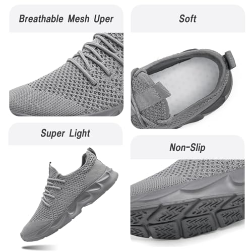 Image of DLWKIPV Womens Walking Shoes Slip On Sneakers Tennis Shoes Running Sport Workout Gym Shoes Athletic Non Slip Lightweight Breathable Fashion Casual Shoes for Travel Work