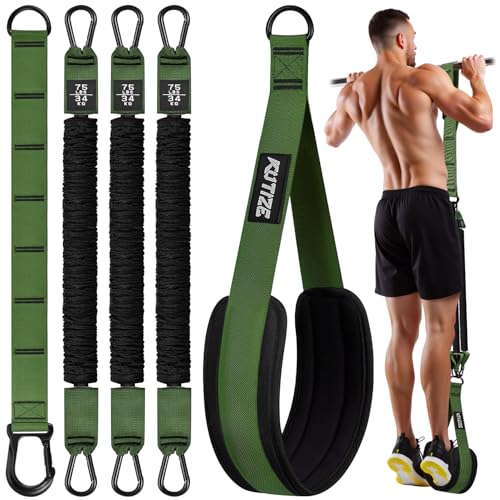 KUTIZE Pull Up Assistance Bands 3 Adjustable Heavy Duty Pull Up Assist System with Comfortable Foot Strap Professional Pull Up Bar Bands for Beginners & Muscle Training Home Gym Workout Equipment