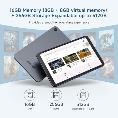 Image of ALLDOCUBE 8.4 inch Tablet, Helio G99 Android Tablet with Widevine L1 iPlay50 Mini Pro NFE, FHD+ 1920x1200 Android13 Tablet, 16GB(8+8) RAM 256GB ROM 512GB Expandable, 5MP /13MP 4G LTE Bluetooth 5.2